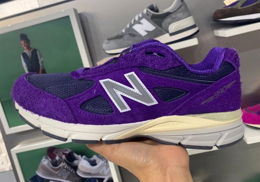 First Look: New Balance 990v4 Made in USA ‘Purple Suede’