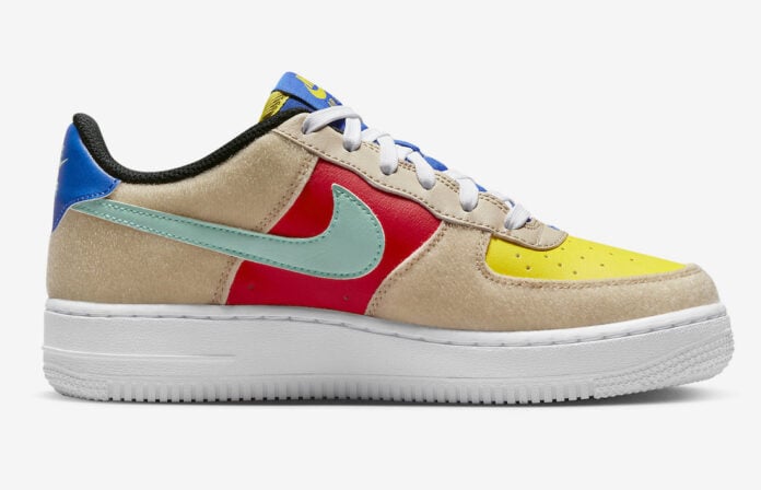 Nike Air Force 1 Low GS Multi-Color Velcro FN7818-100 Release Date ...
