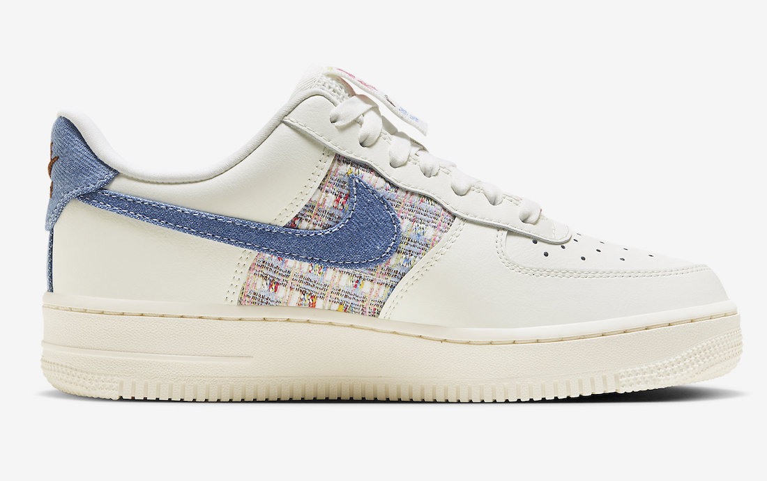 Nike Air Force 1 Low Just Do It Denim Boucle FJ7740-141 Release Date Info