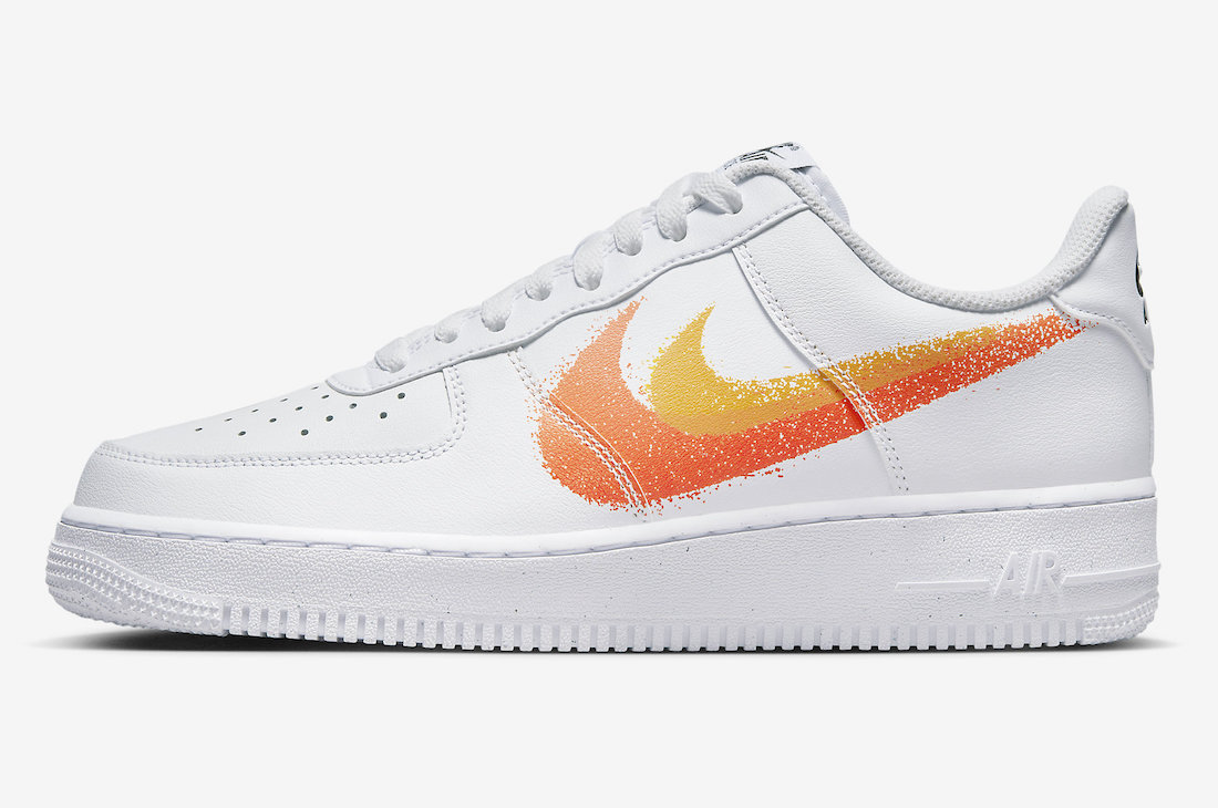 Nike Air Force 1 Low Spray Paint Swoosh FJ4228-100 Release Date Info