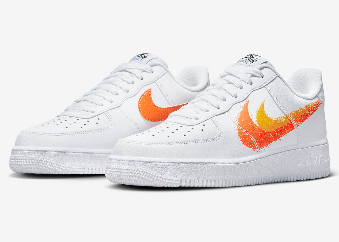 Nike Air Force 1 Low Spray Paint Swoosh FJ4228-100 Release Date Info