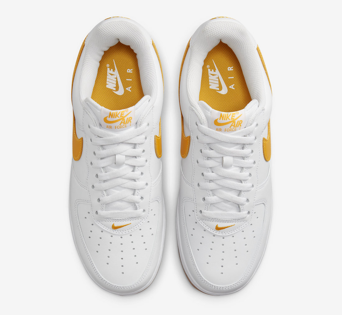 Nike Air Force 1 Low Waterproof White University Gold Gum FD7039-100 Release Date Info