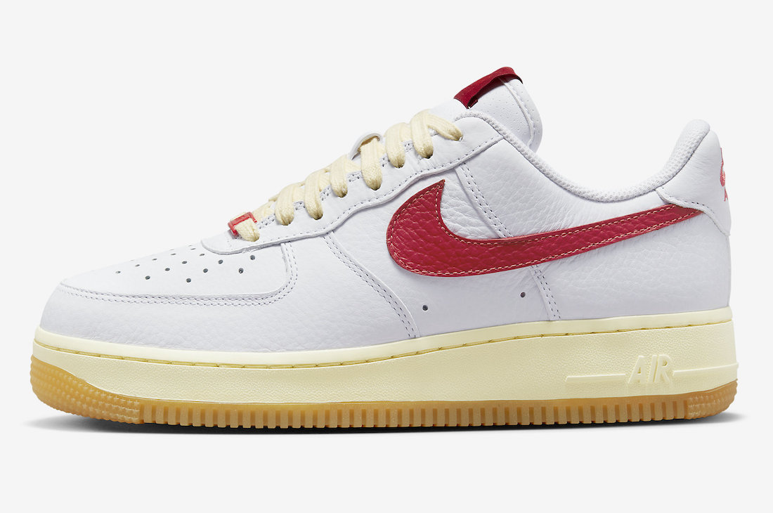 Nike Air Force 1 Low White Red Gum FN3493-100 Release Date Info