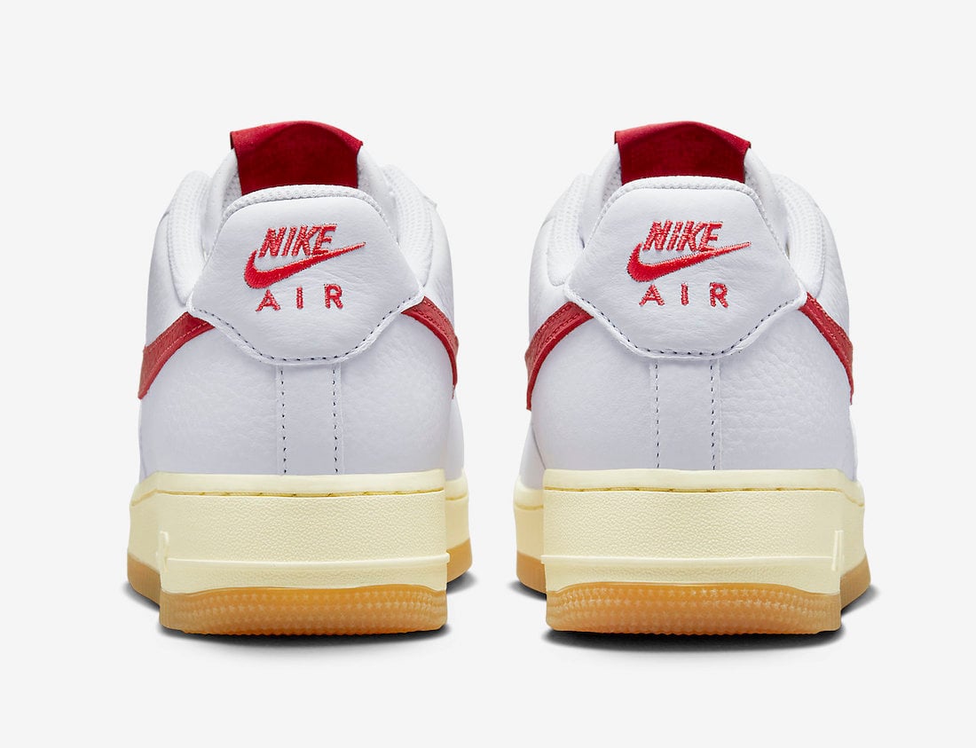 Nike Air Force 1 Low White Red Gum FN3493-100 Release Date Info