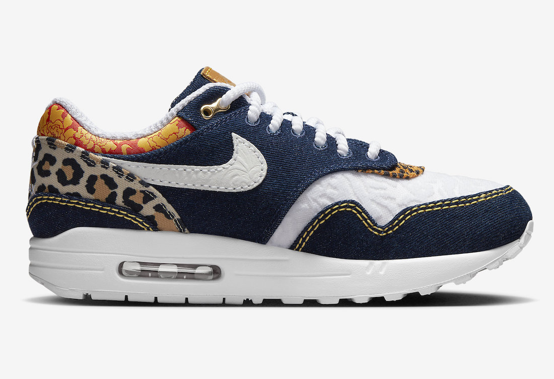 Nike Air Max 1 Premium Denim Leopard FJ4452-432 Release Date Info
