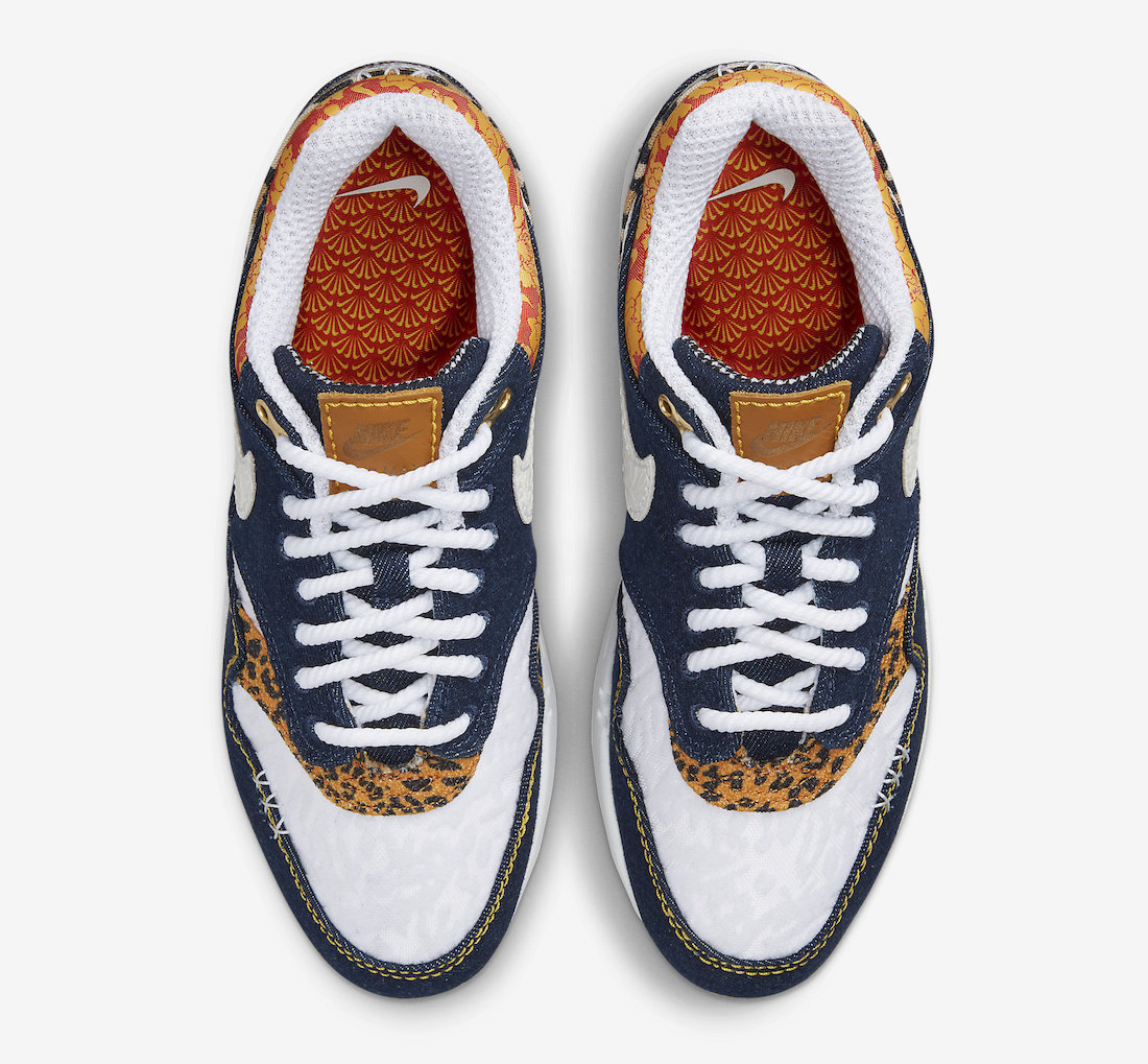 Nike Air Max 1 Premium Denim Leopard FJ4452-432 Release Date | SneakerFiles