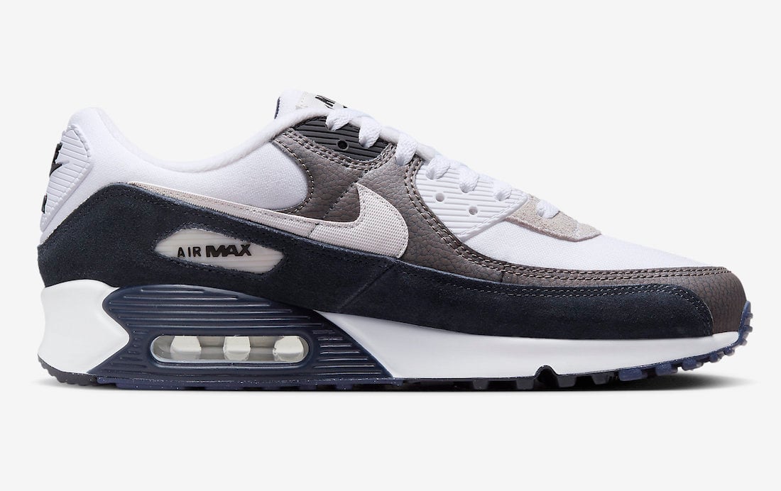 Nike Air Max 90 Flat Pewter Black Obsidian White DZ3522-002 Release Date Info