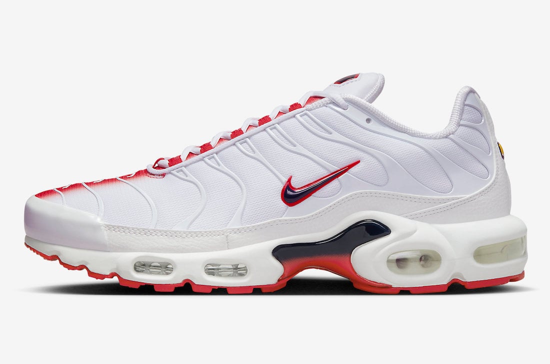 Nike Air Max Plus White University Red FN3410-100 Release Date Info