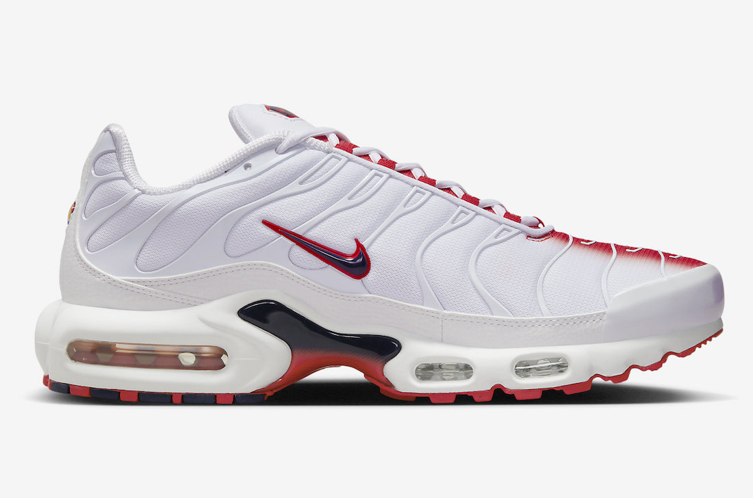 Nike Air Max Plus White University Red FN3410-100 Release Date Info