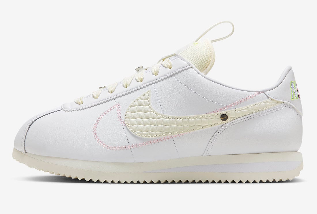 Nike Cortez White Coconut Milk Removable Patches FD4620-111 Release Date Info