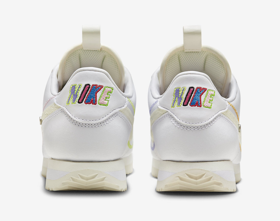 Nike Cortez White Coconut Milk Removable Patches FD4620-111 Release Date Info