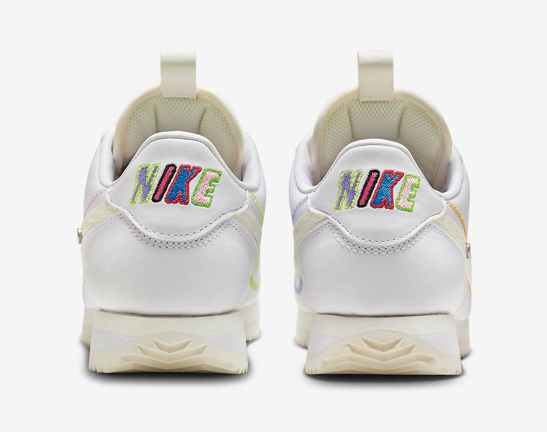 Nike Cortez White Coconut Milk Removable Patches FD4620-111 Release Date Info