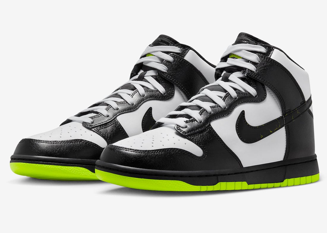 Nike Dunk High Electric White Black Volt FD0732-100 Release Date Info