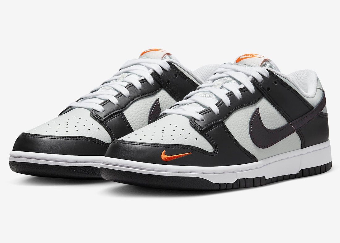 Nike Dunk Low Black Grey Orange FN7808-001 Release Date Info