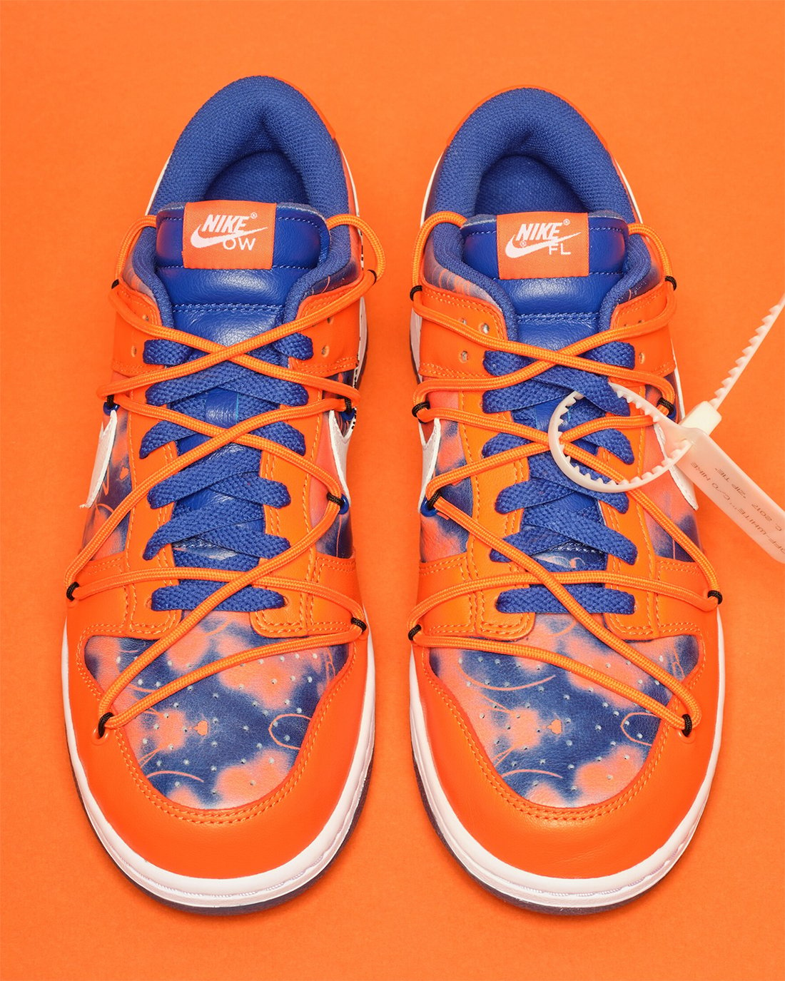 Off-White Futura Nike Dunk Low Orange Auction