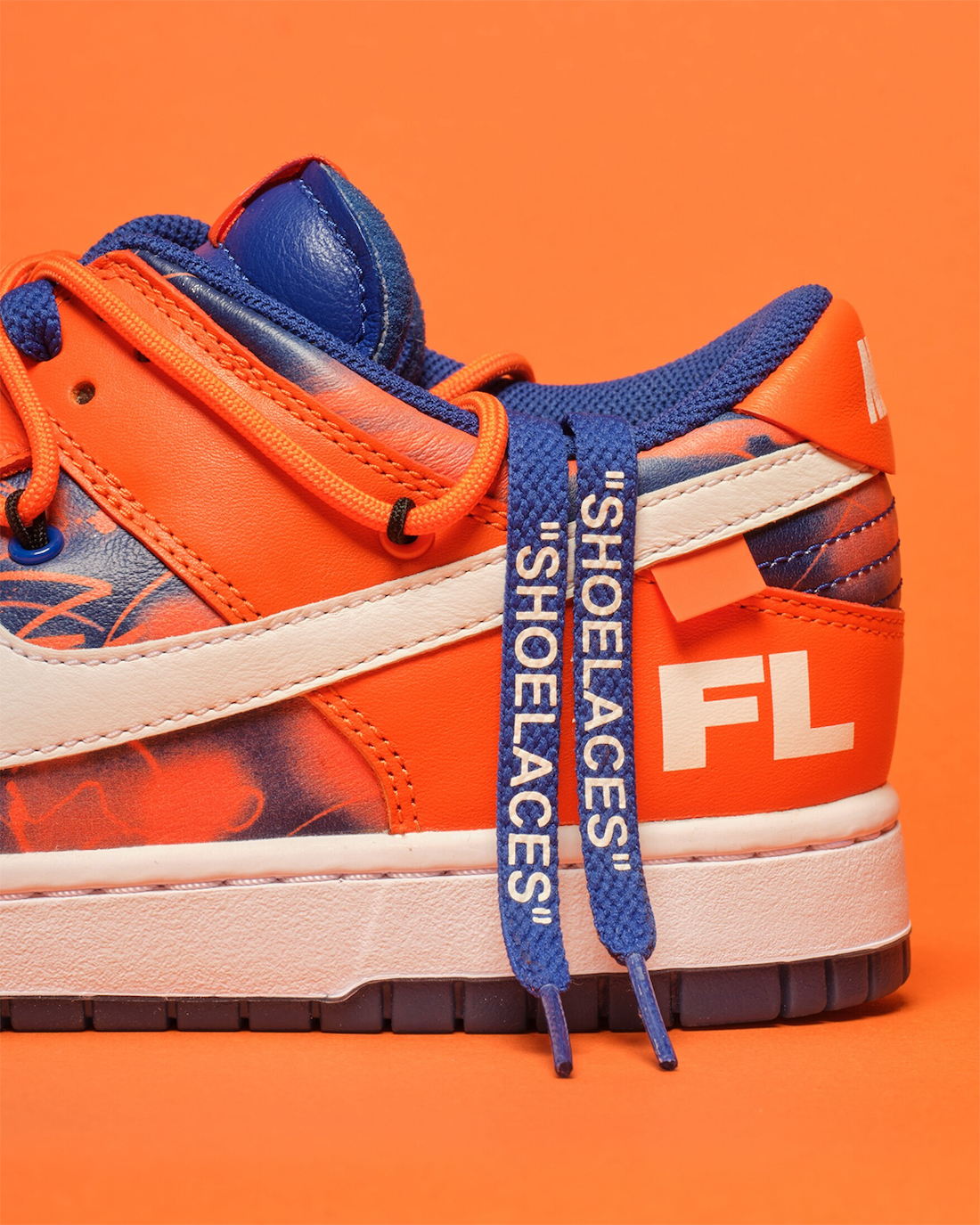 Off-White Futura Nike Dunk Low Orange Auction