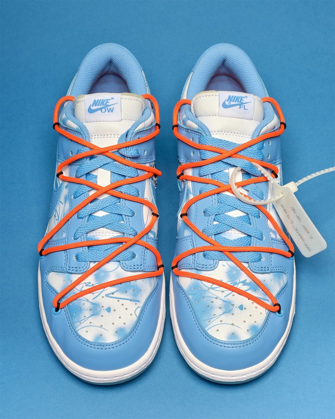 Off-White Futura Nike Dunk Low University Blue Auction