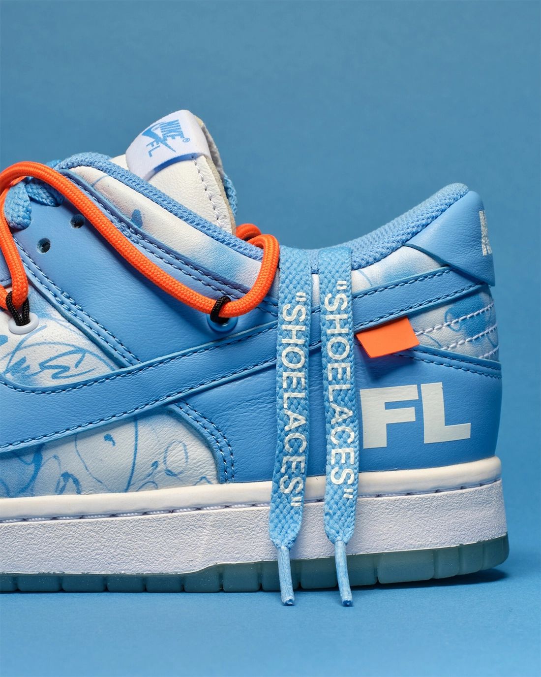 Off-White Futura Nike Dunk Low University Blue Auction