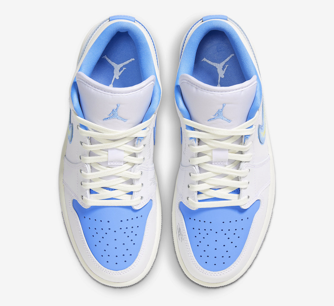 Air Jordan 1 Low Born To Fly University Blue Release Date Info