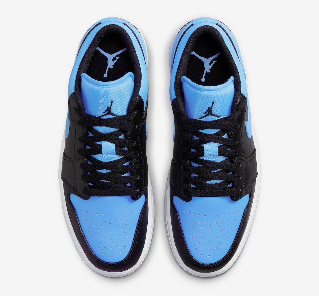aj 1 low university blue black