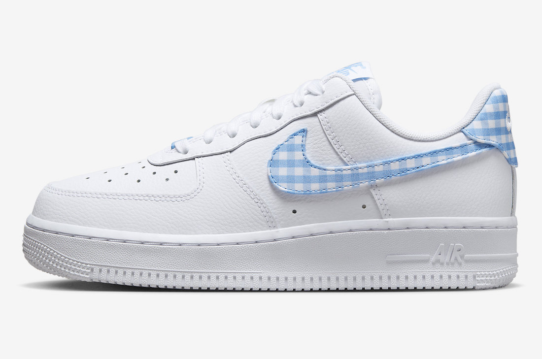 Nike Air Force 1 Low Blue Gingham DZ2784-100 Release Date