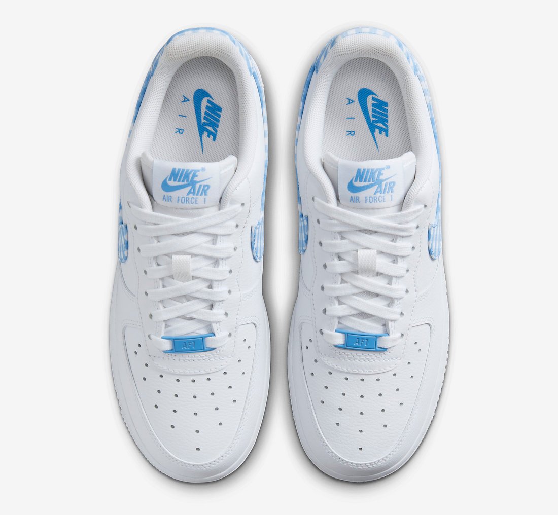Nike Air Force 1 Low Blue Gingham DZ2784-100 Release Date