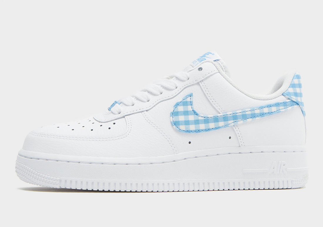 Nike Air Force 1 Low Blue Gingham Release Date Info