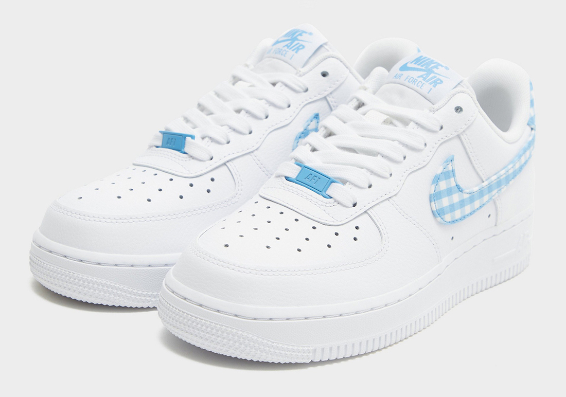 Nike Air Force 1 Low Blue Gingham Release Date Info