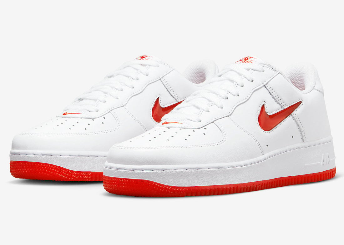 Nike Air Force 1 Low ‘Color of the Month’ with Red Jewel Swooshes