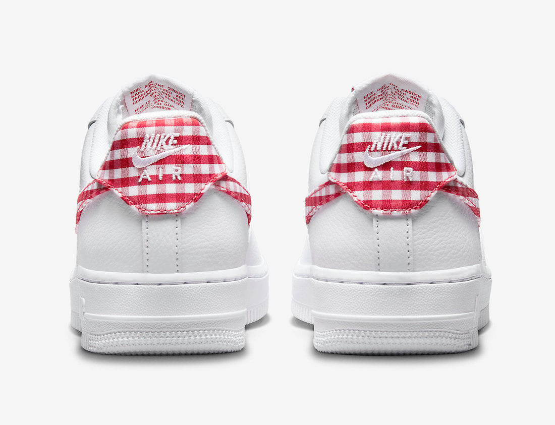 Nike Air Force 1 Low Red Gingham DZ2784-101 Release Date