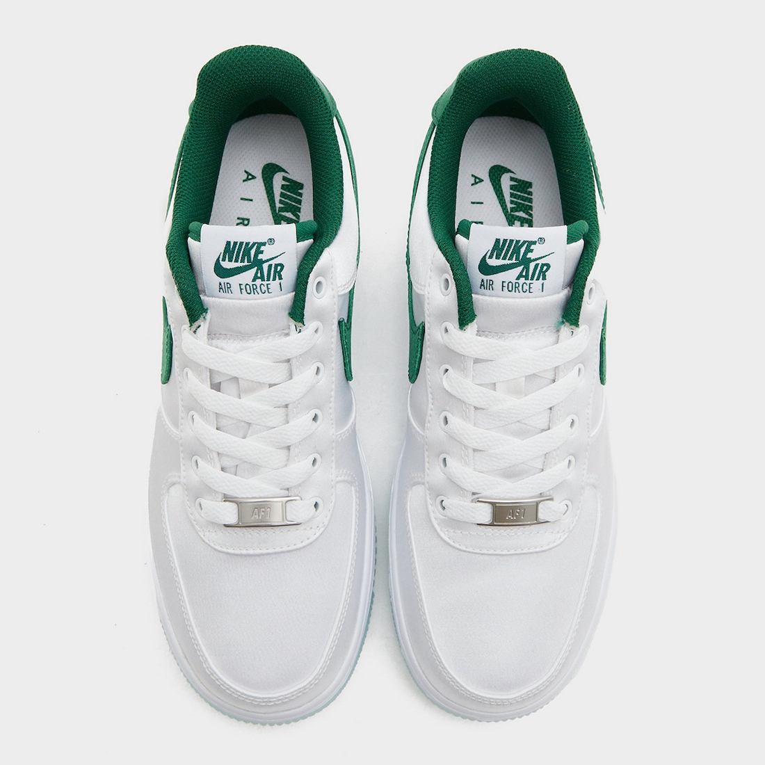 Nike Air Force 1 Low Satin White Green