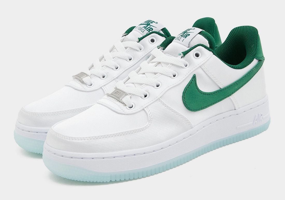 Nike Air Force 1 Low ‘Satin’ Releasing in White and Green