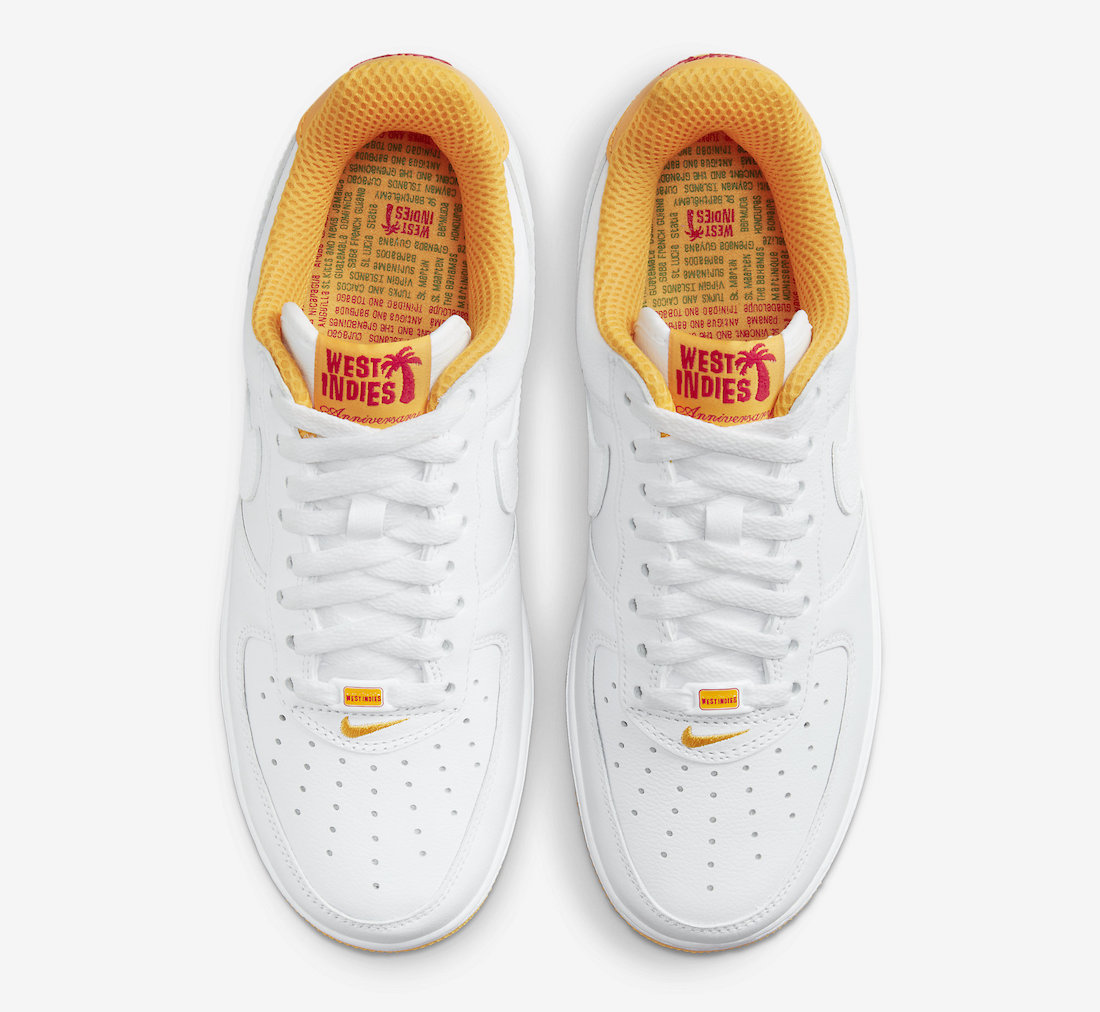 Nike Air Force 1 Low West Indies Yellow DX1156-101 Release Date Info