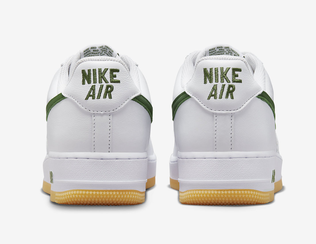 Nike Air Force 1 Low White Forest Green Gum Yellow FD7039-101 Release Date