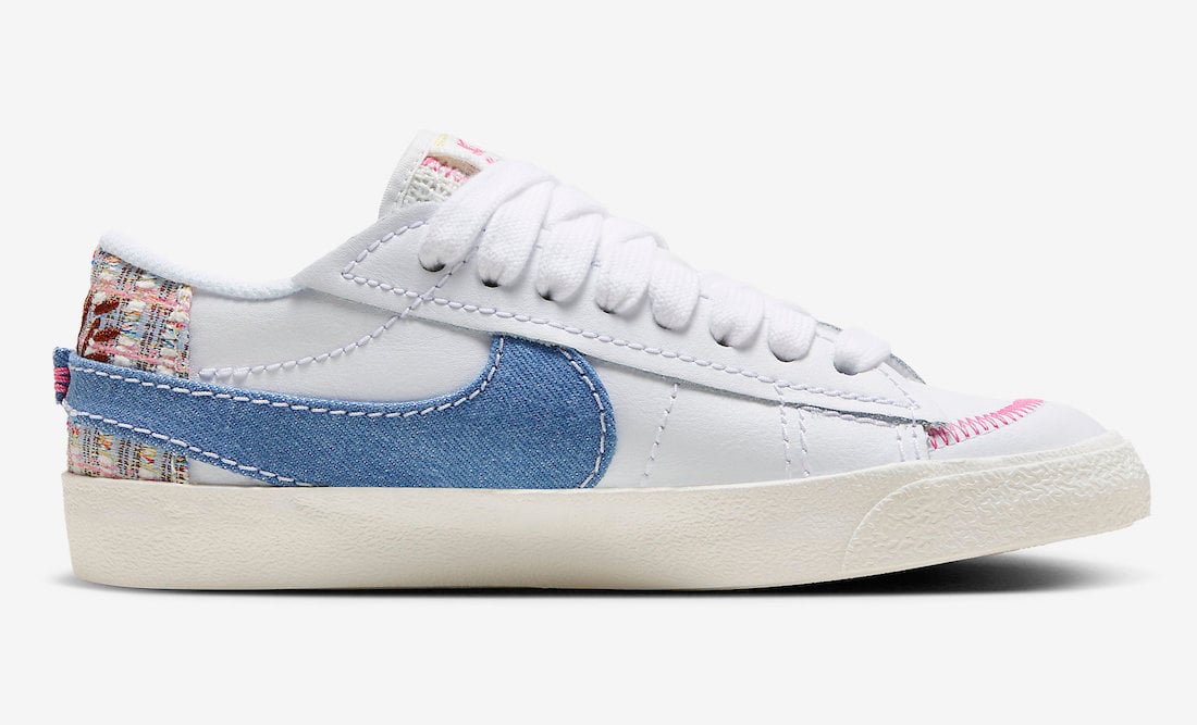 Nike Blazer Low Jumbo Denim Swoosh FJ7741-141 Release Date Info