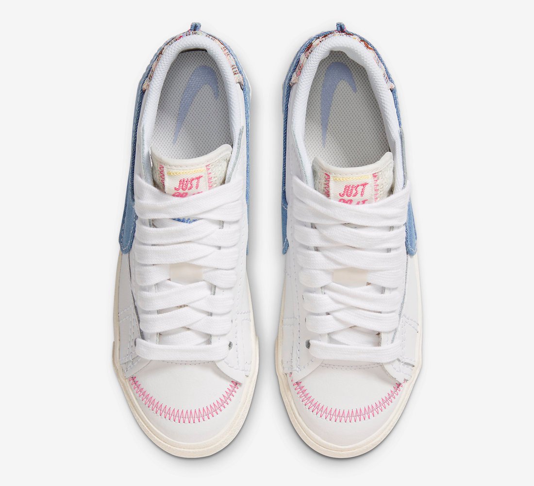 Nike Blazer Low Jumbo Denim Swoosh FJ7741-141 Release Date Info