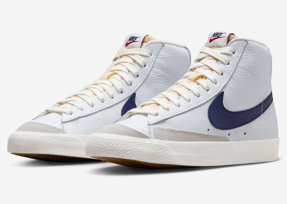 This Nike Blazer Mid is Highlighted with Washed Denim
