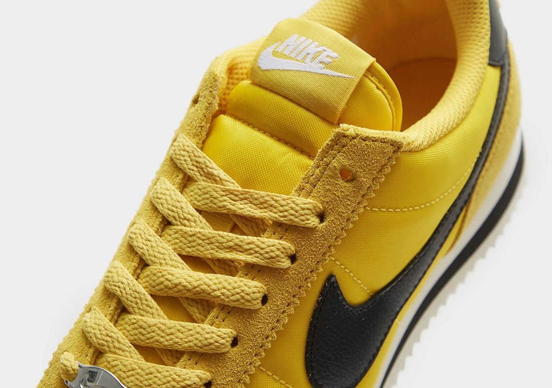 nike cortez yellow and black