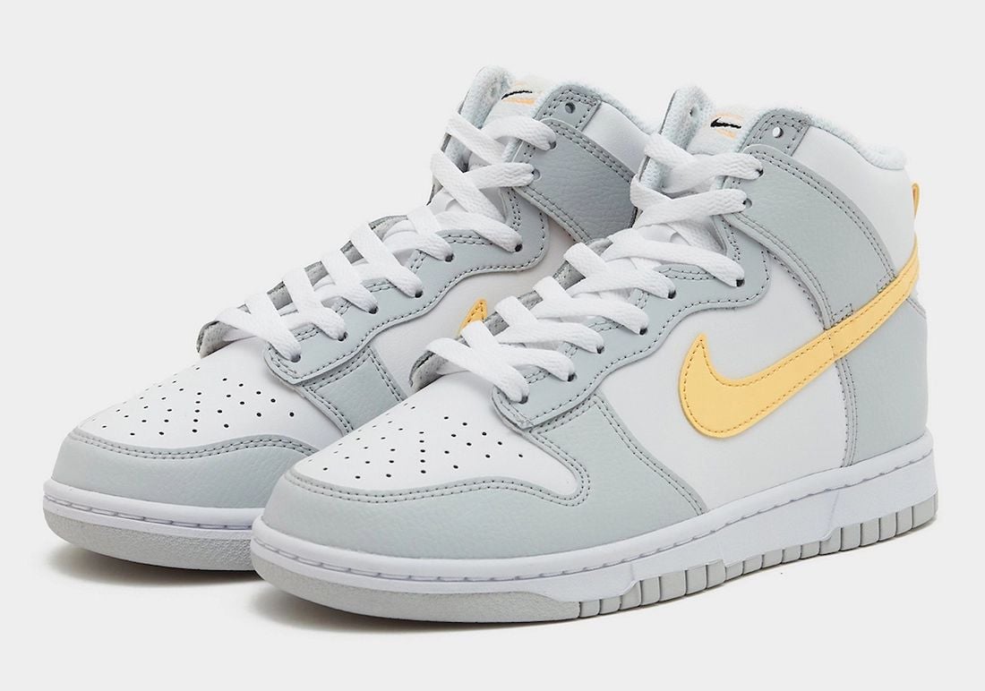 Nike Dunk High in Pure Platinum and Melon Tint