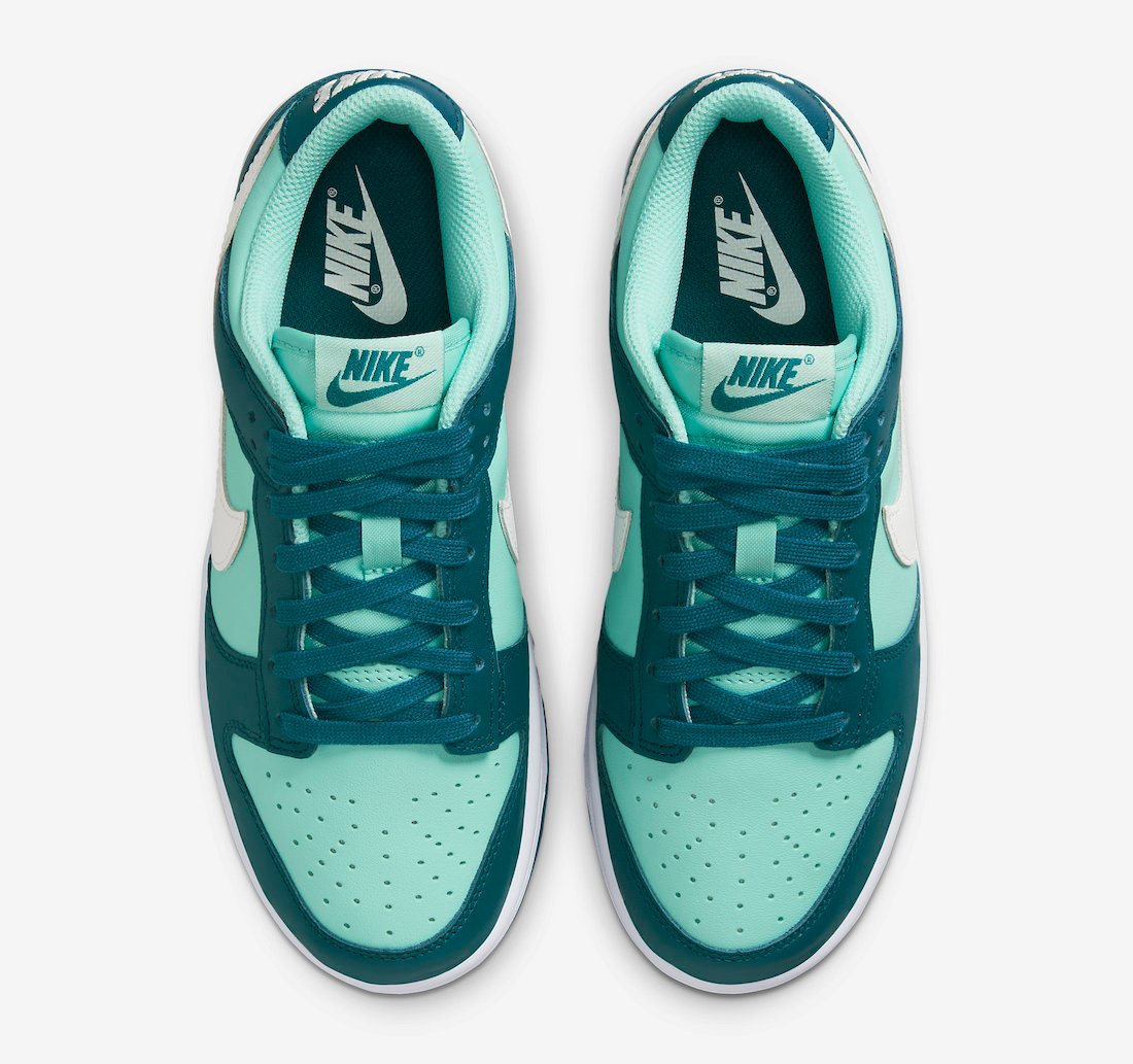 Nike Dunk Low Geode Teal White Emerald Rise DD1503-301 Release Date