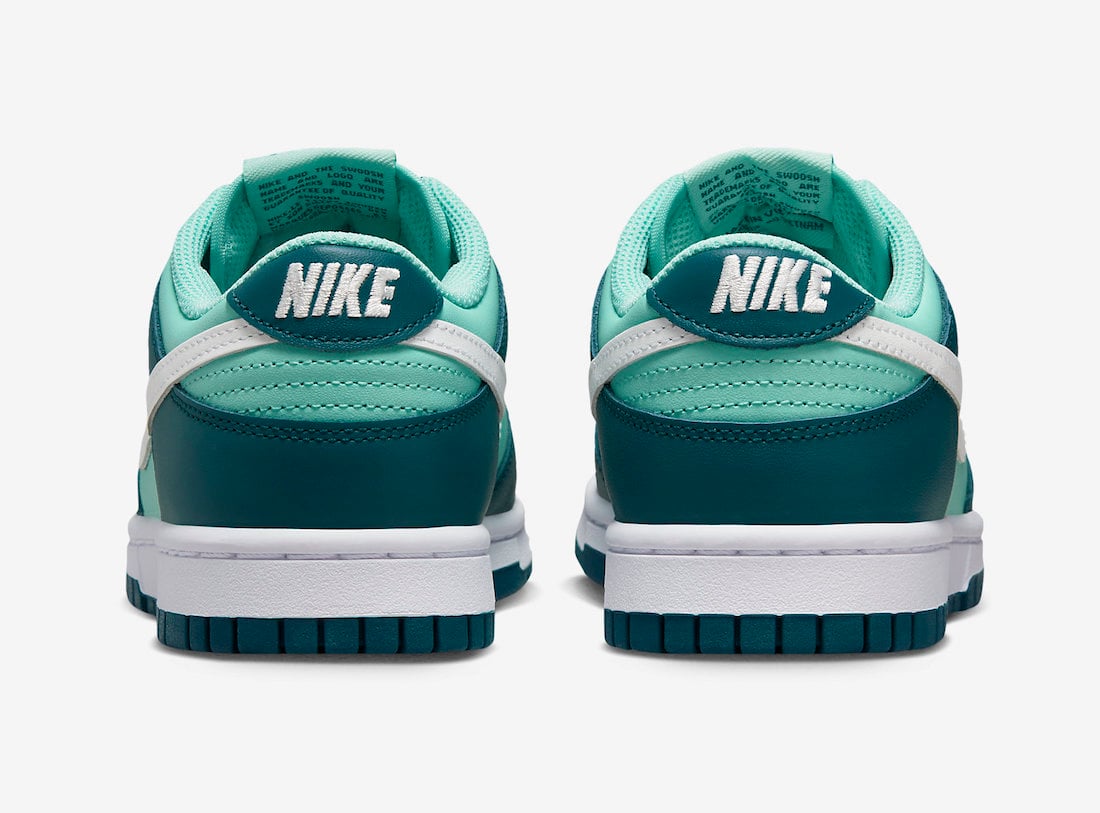 Nike Dunk Low Geode Teal White Emerald Rise DD1503-301 Release Date