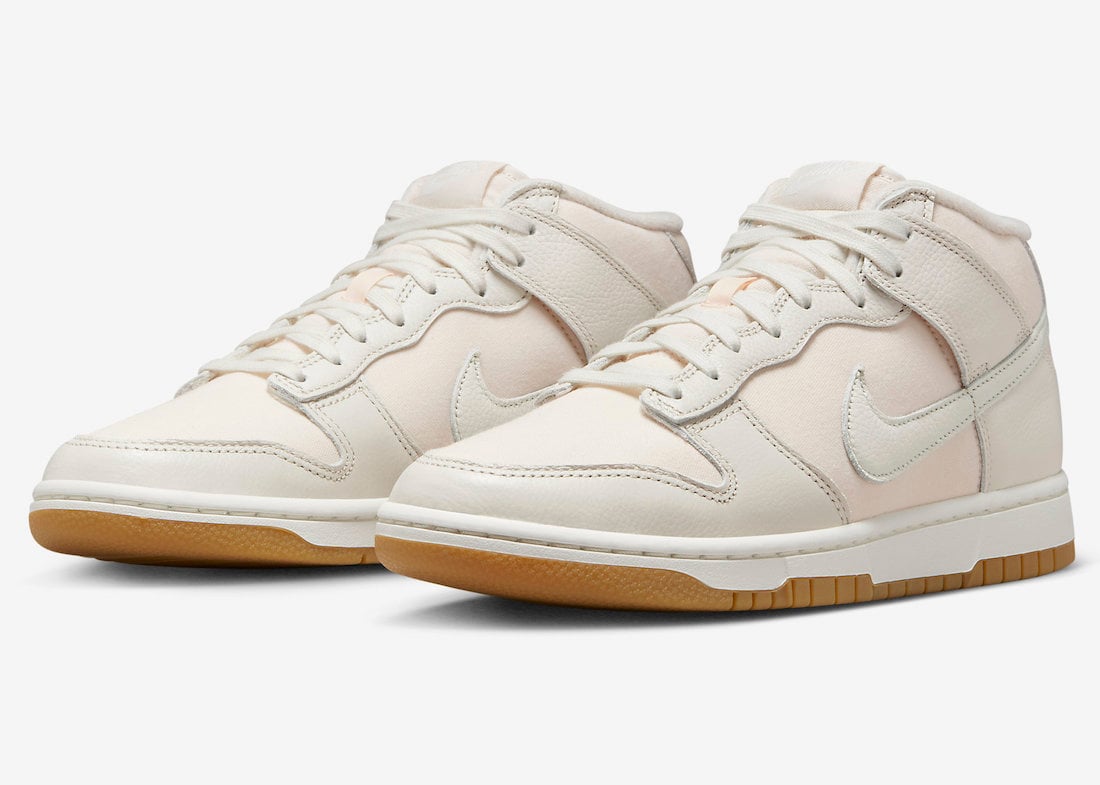Nike Dunk Mid Releasing in White and Guava Ice