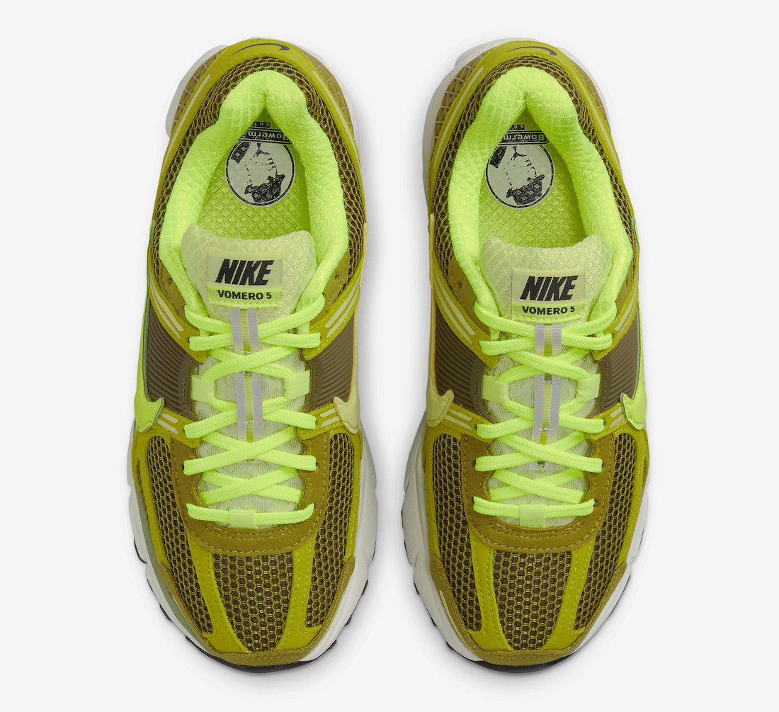 Nike Zoom Vomero 5 Olive Flak Volt Moss Light Lemon Twist FJ4738-300 Release Date Info