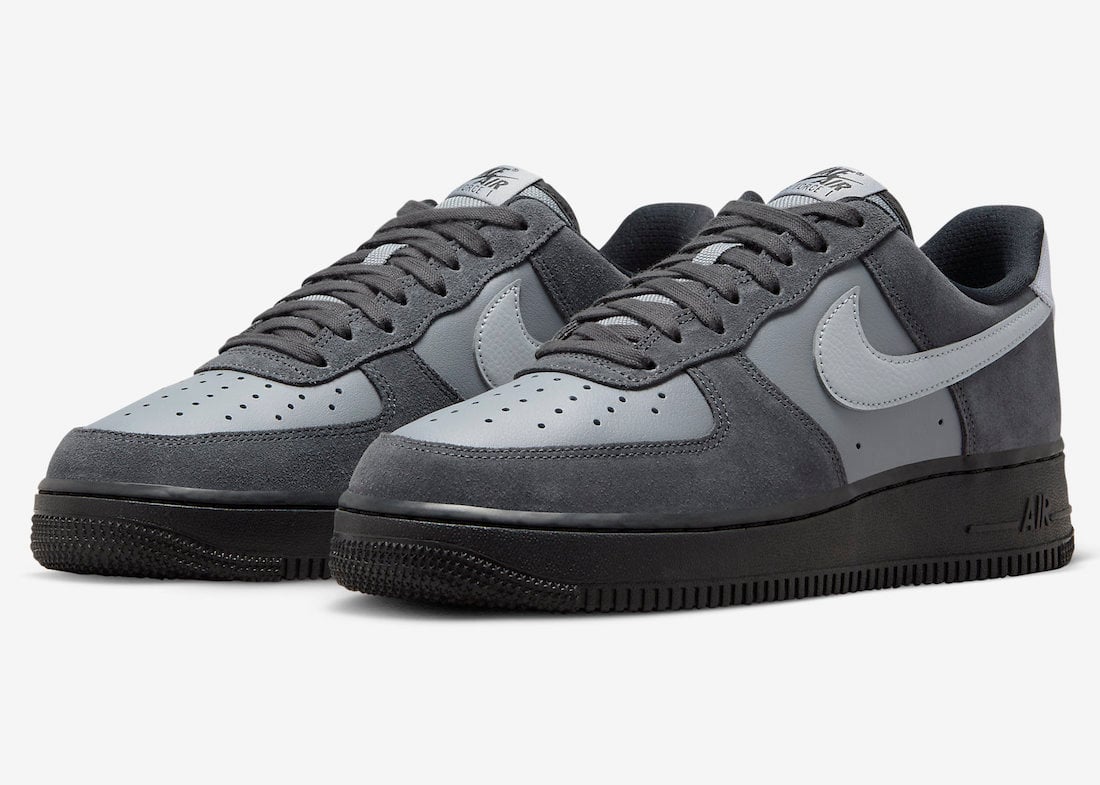 Nike Air Force 1 Low in Anthracite and Wolf Grey