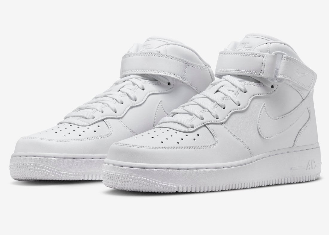 Nike Air Force 1 Mid ‘Fresh’ Releasing in All-White