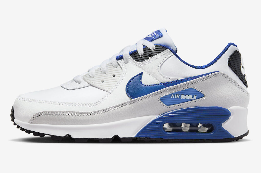nike air max 90 blue black and white