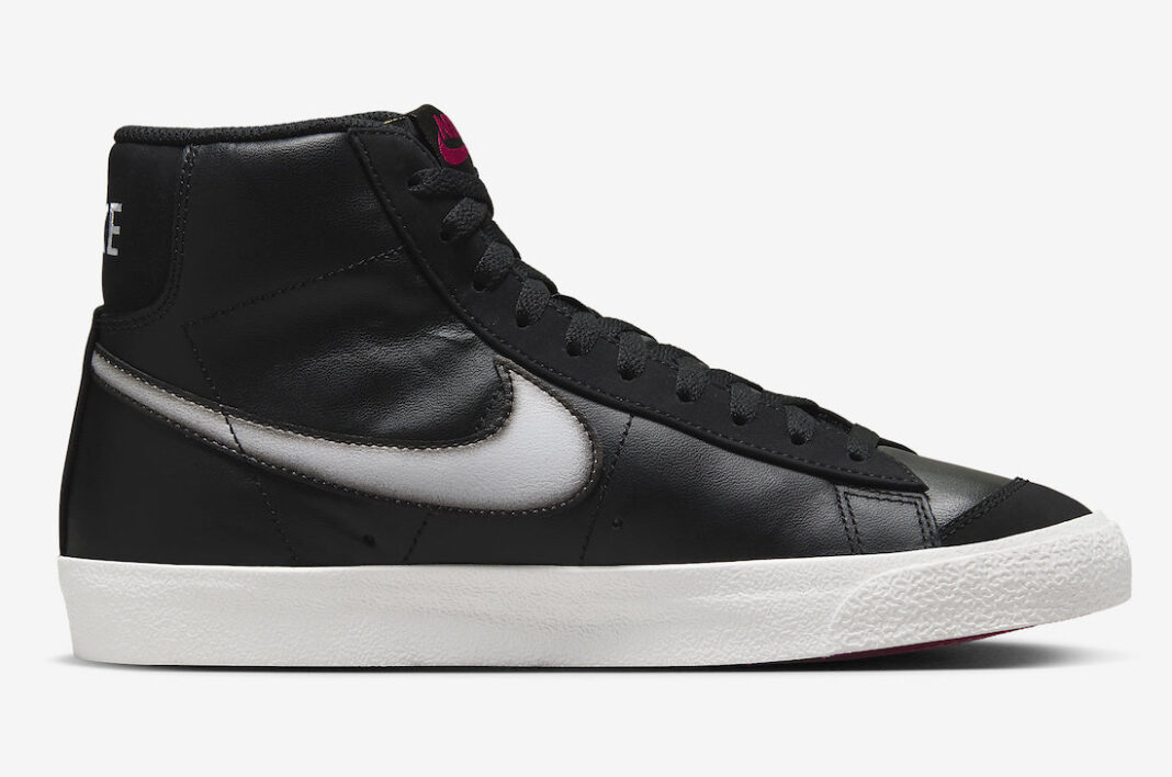 Nike Blazer Mid '77 Black Fuchsia White FD6924001 Release Date SneakerFiles