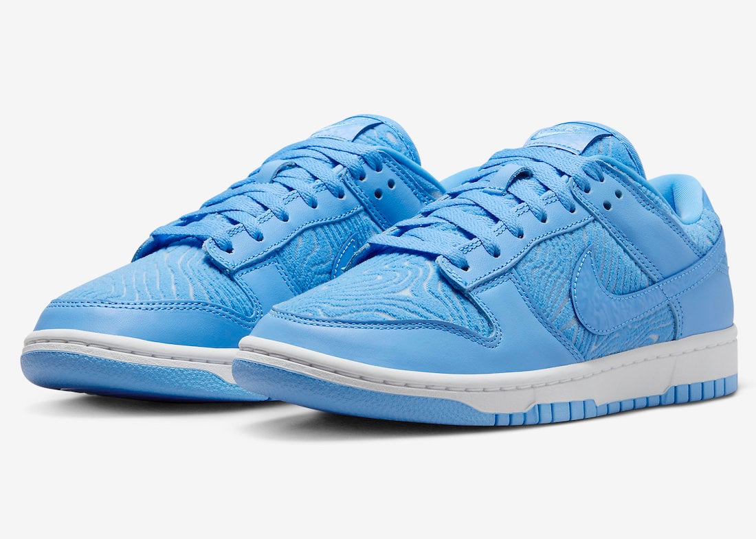 Nike Dunk Low Premium ‘University Blue’ Features a Topographic Pattern