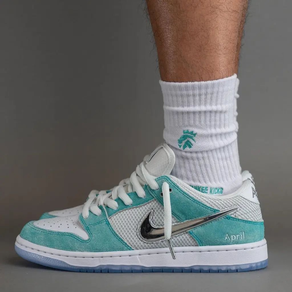 How the April Skateboards x Nike SB Dunk Low Looks On-Feet