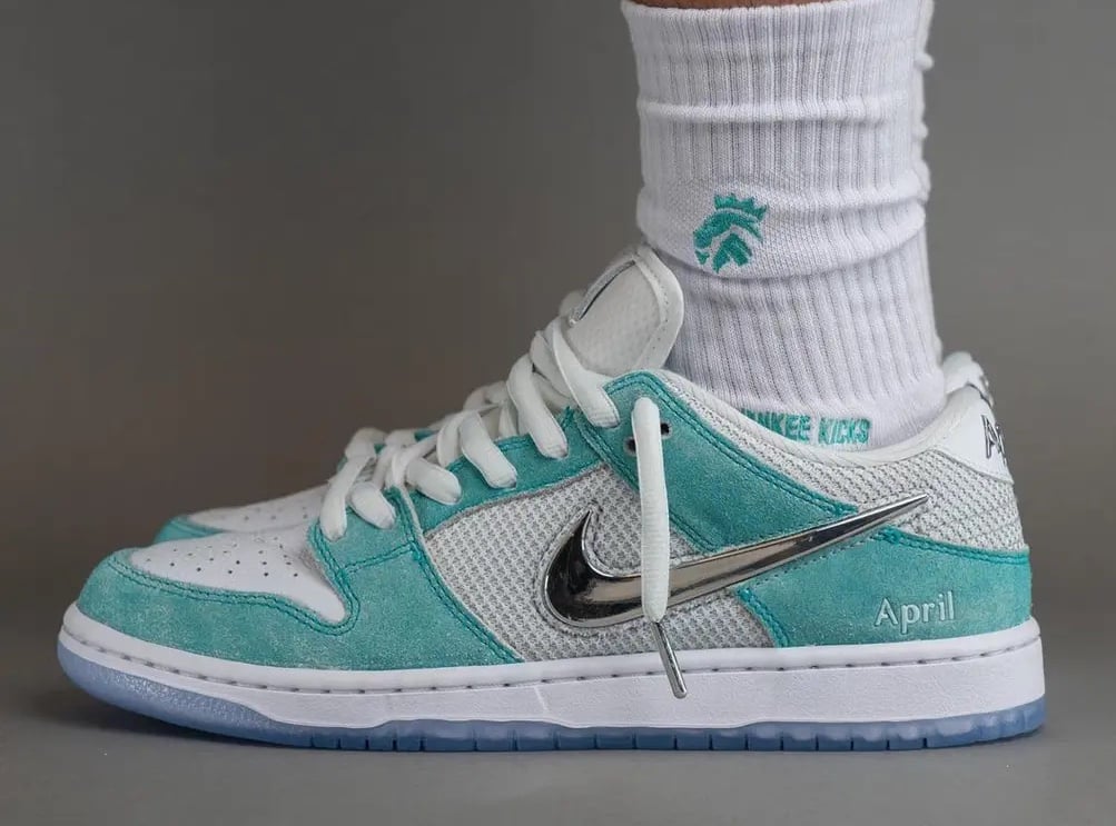 How the April Skateboards x Nike SB Dunk Low Looks On-Feet